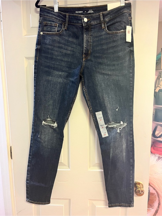 Old Navy Denim - Old Navy Dark Distressed Rockstar Super Skinny Jeans